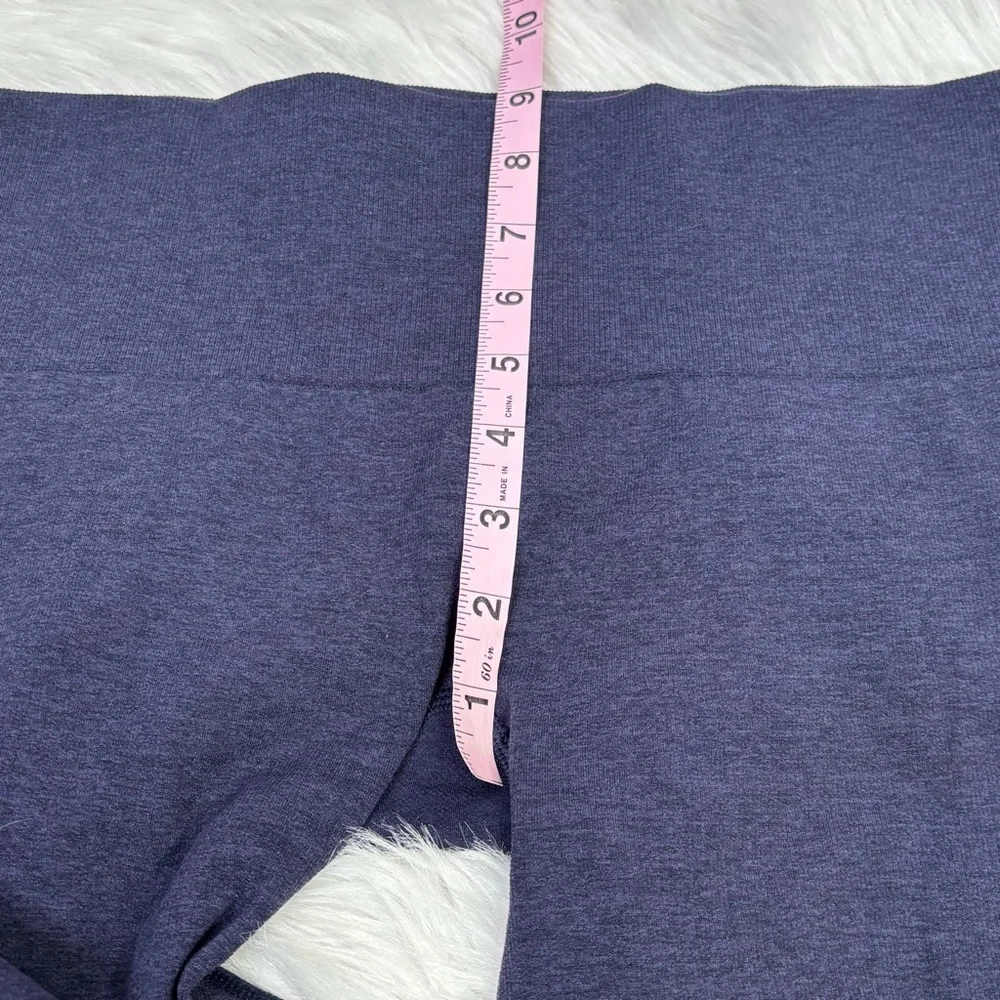 🍋Lululemon‎ Cropped Leggings Size 6 Ebb & Flow Dark Purple/Blue Seamless Tight